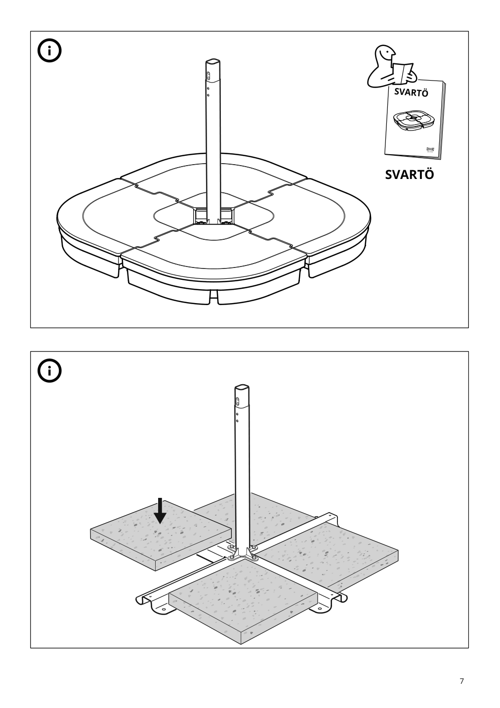 Assembly instructions for IKEA Hoegoen umbrella hanging white | Page 7 - IKEA HÖGÖN umbrella, hanging 004.453.51