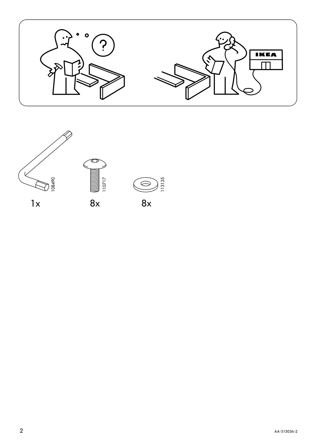 Assembly instructions for IKEA Hoegsten armchair outdoor white | Page 2 - IKEA HÖGSTEN armchair, outdoor 202.098.62