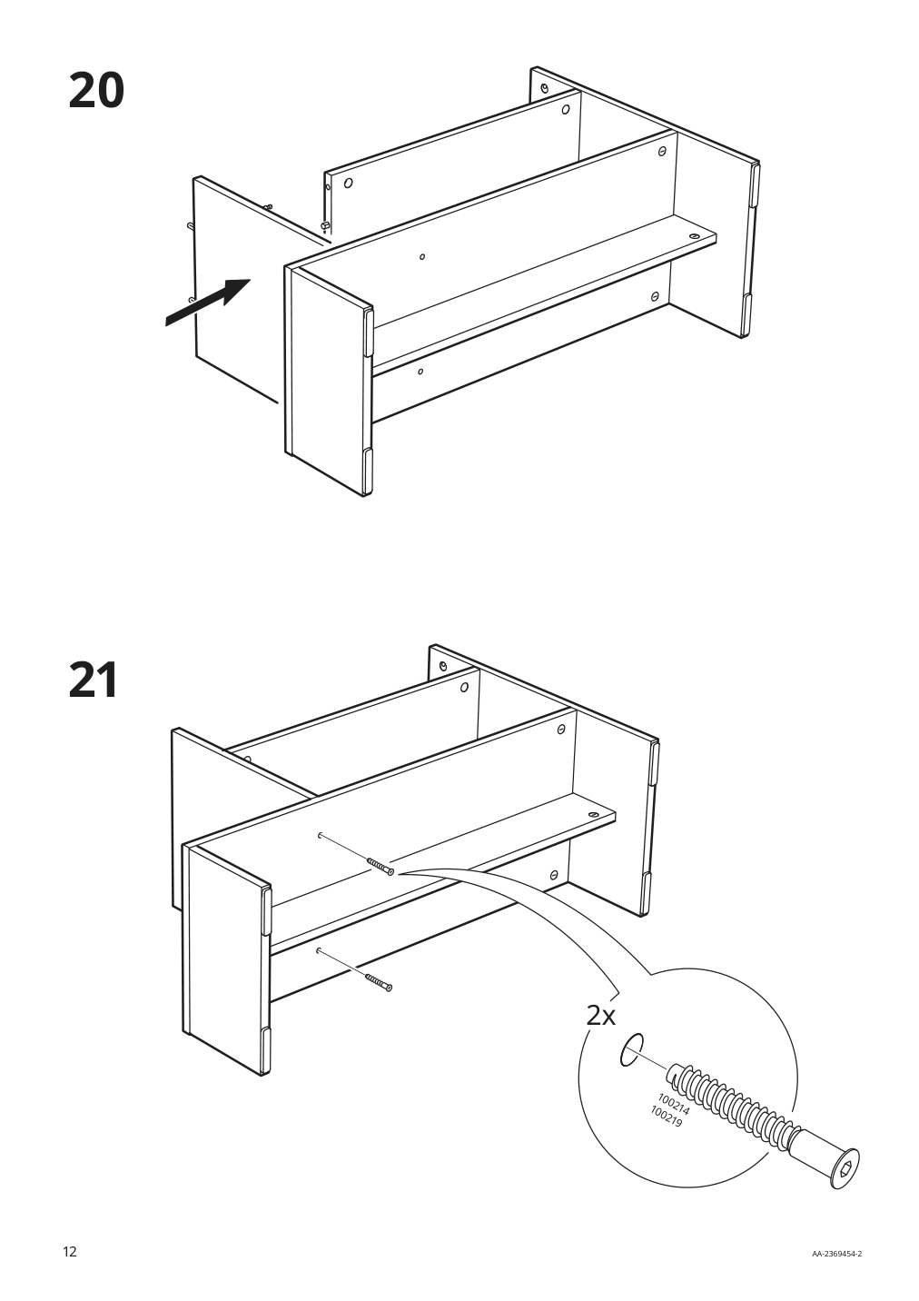 Assembly instructions for IKEA Holmerud side table oak effect | Page 12 - IKEA HOLMERUD side table 405.414.21