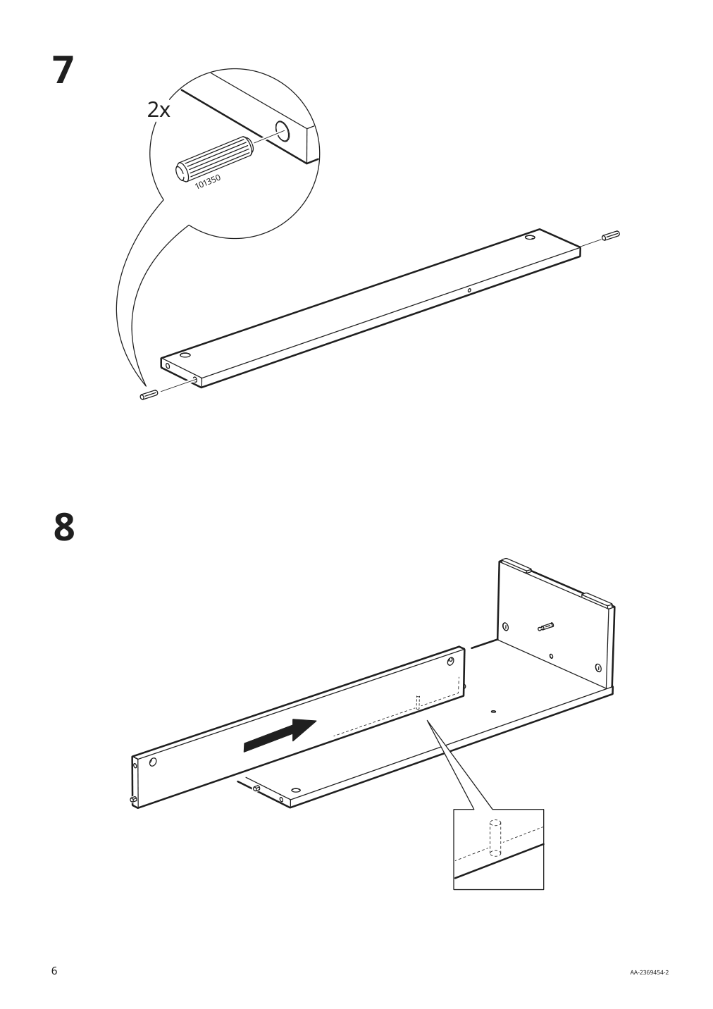 Assembly instructions for IKEA Holmerud side table oak effect | Page 6 - IKEA HOLMERUD side table 405.414.21