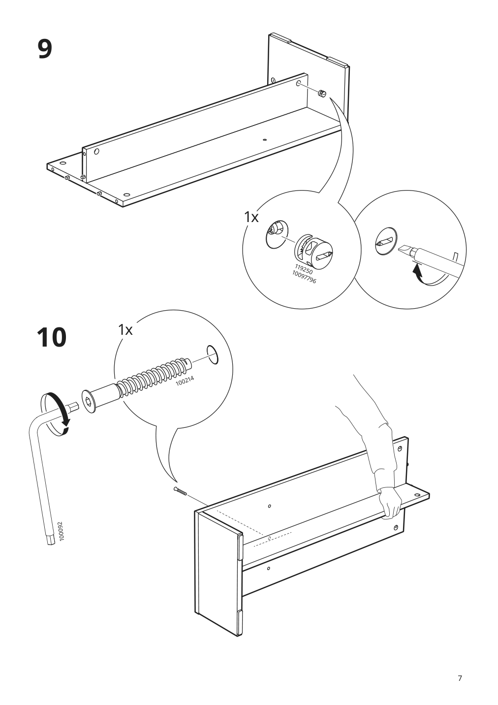 Assembly instructions for IKEA Holmerud side table oak effect | Page 7 - IKEA HOLMERUD side table 405.414.21