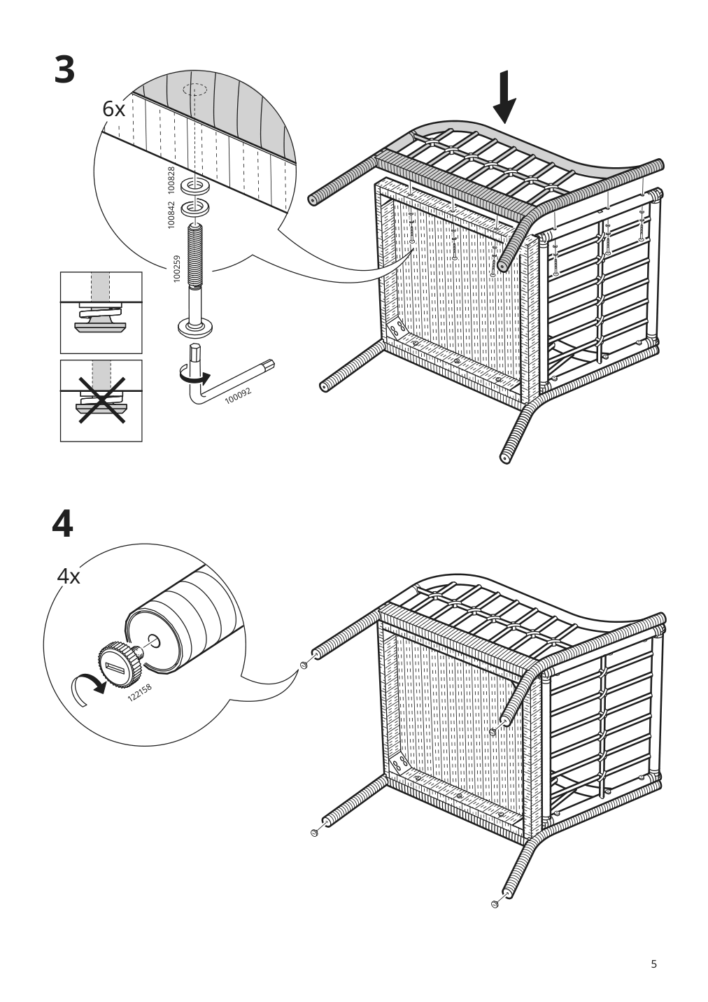 Assembly instructions for IKEA Holmsta armchair handmade beige | Page 5 - IKEA HOLMSTA / FRÖKNABO armchair 194.288.08