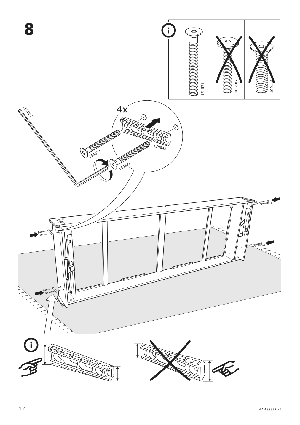 Assembly instructions for IKEA Holmsund sleeper sofa frame | Page 12 - IKEA HOLMSUND sleeper sofa 892.407.61