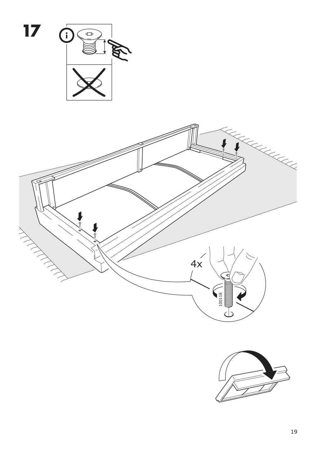 Assembly instructions for IKEA Holmsund sleeper sofa frame | Page 19 - IKEA HOLMSUND sleeper sofa 892.407.61