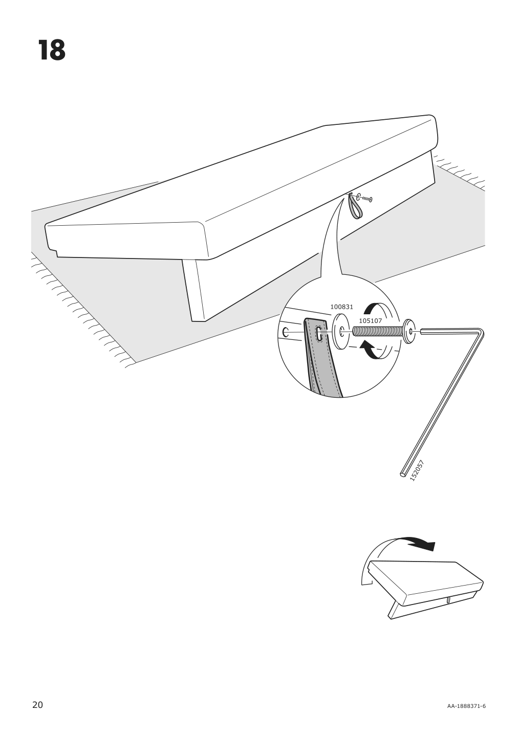 Assembly instructions for IKEA Holmsund sleeper sofa frame | Page 20 - IKEA HOLMSUND sleeper sofa 792.407.71