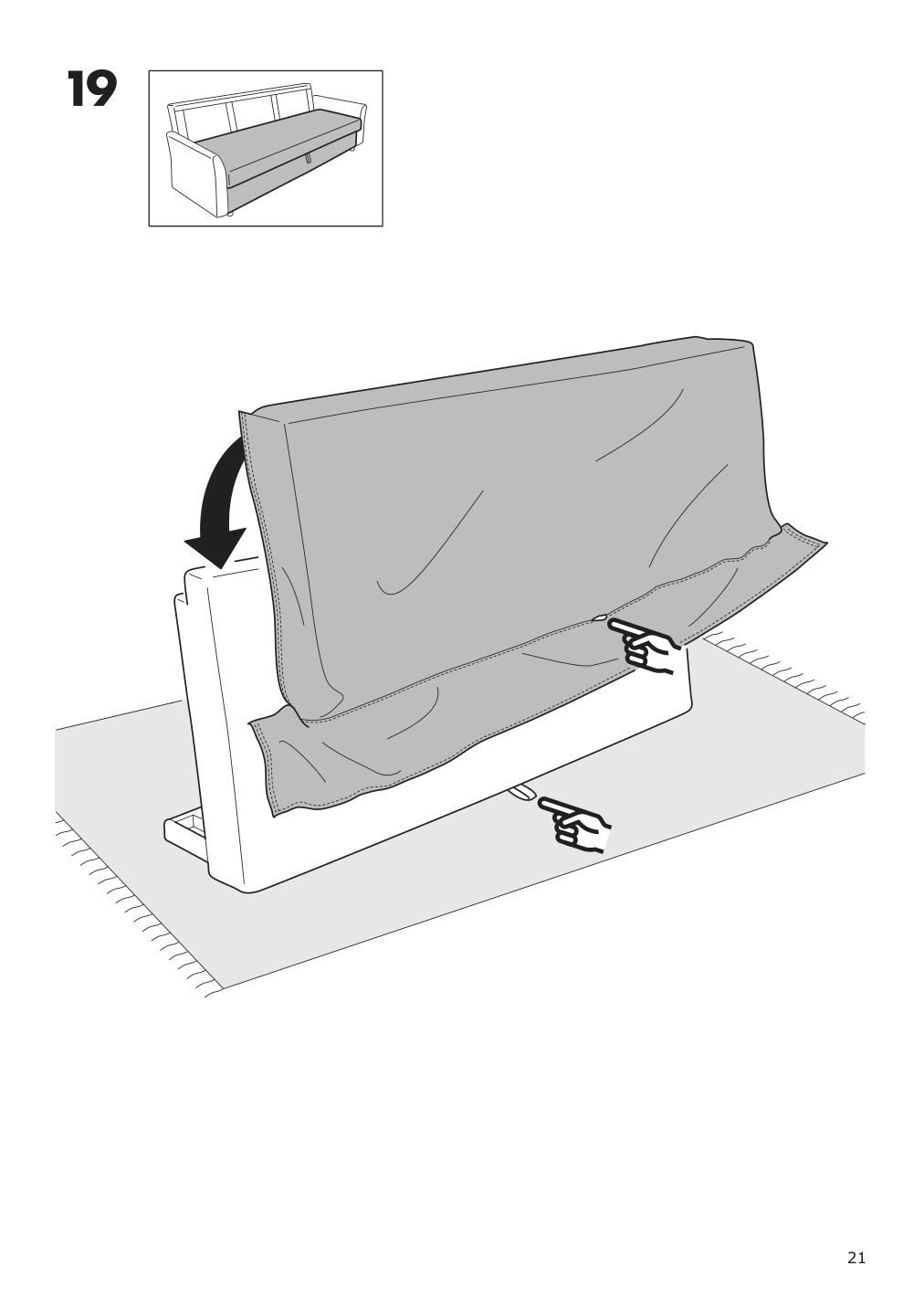 Assembly instructions for IKEA Holmsund sleeper sofa frame | Page 21 - IKEA HOLMSUND sleeper sofa 792.407.71