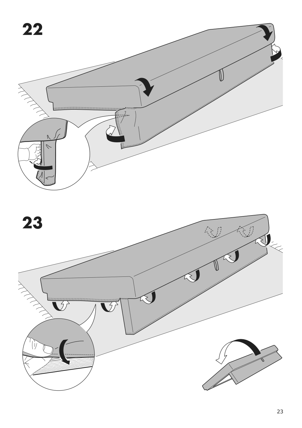 Assembly instructions for IKEA Holmsund sleeper sofa frame | Page 23 - IKEA HOLMSUND sleeper sofa 892.407.61