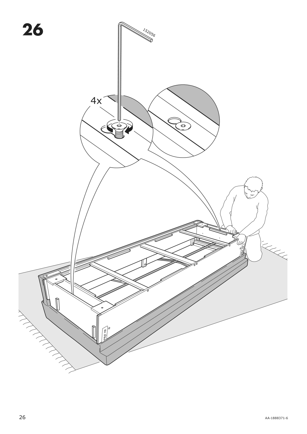 Assembly instructions for IKEA Holmsund sleeper sofa frame | Page 26 - IKEA HOLMSUND sleeper sofa 892.407.61