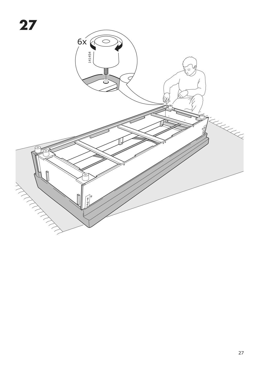 Assembly instructions for IKEA Holmsund sleeper sofa frame | Page 27 - IKEA HOLMSUND sleeper sofa 792.407.71