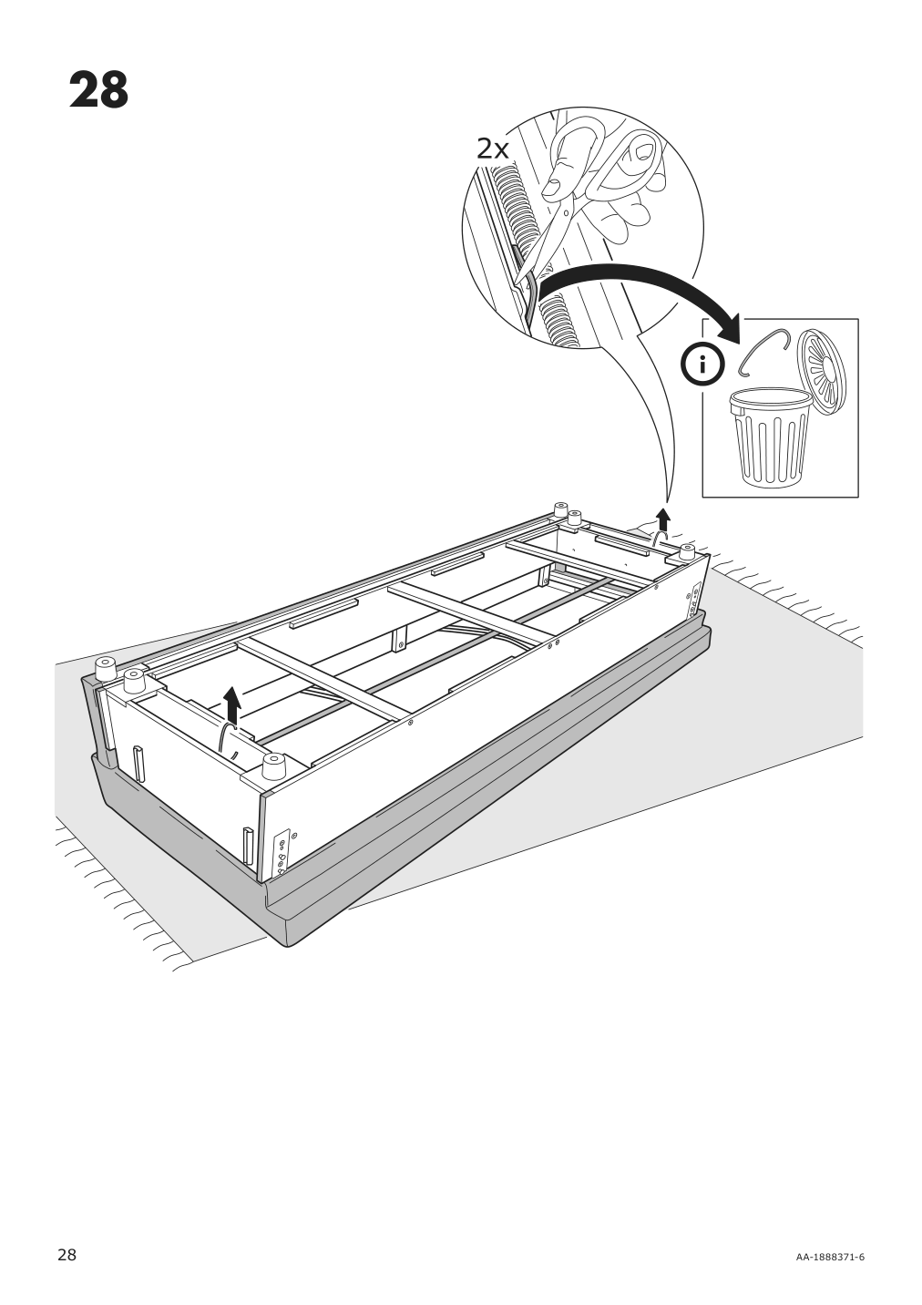 Assembly instructions for IKEA Holmsund sleeper sofa frame | Page 28 - IKEA HOLMSUND sleeper sofa 892.407.61