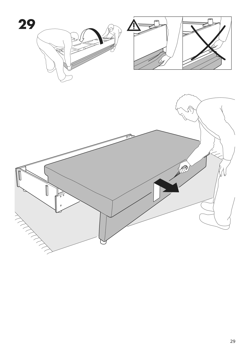 Assembly instructions for IKEA Holmsund sleeper sofa frame | Page 29 - IKEA HOLMSUND sleeper sofa 892.407.61