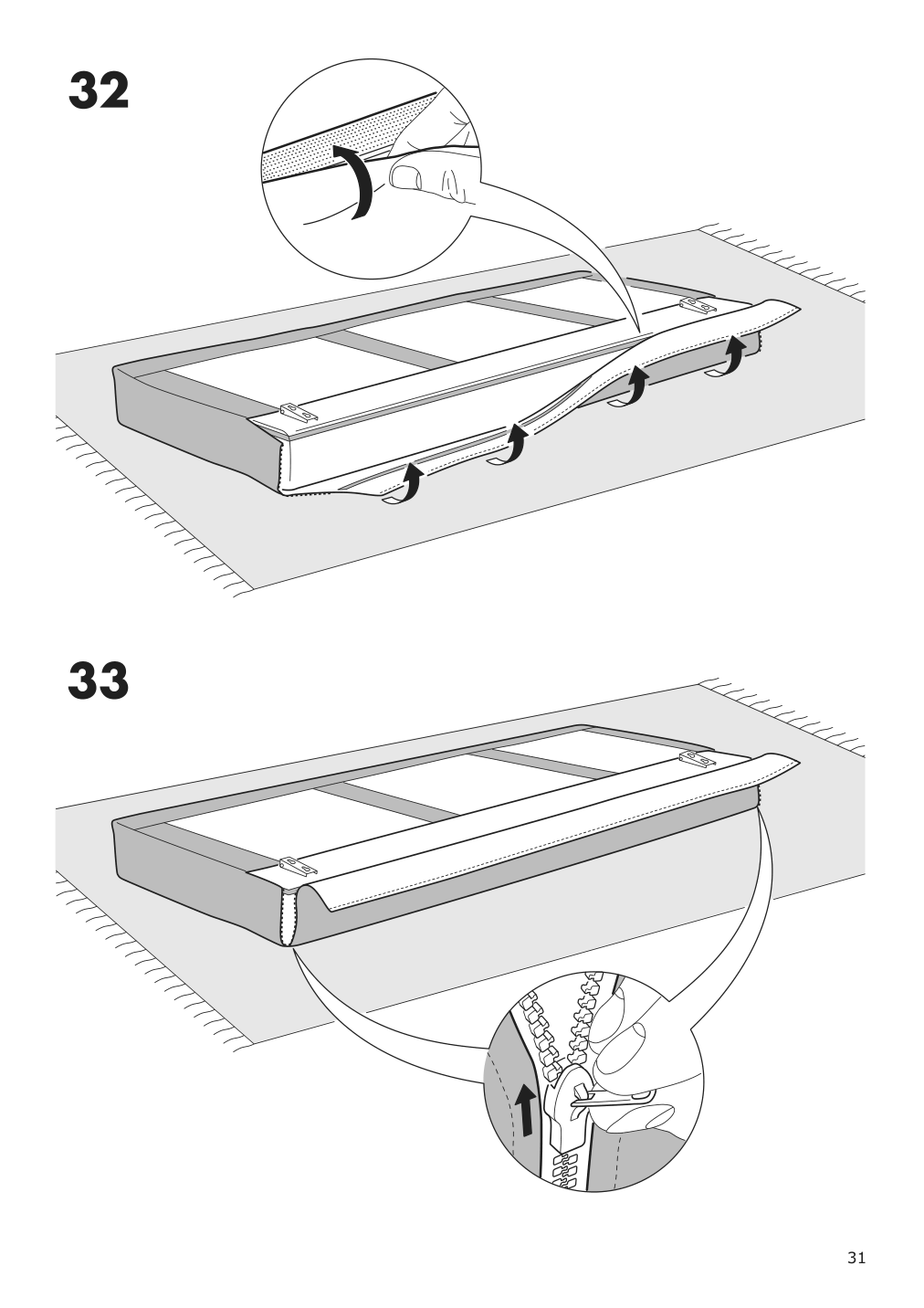 Assembly instructions for IKEA Holmsund sleeper sofa frame | Page 31 - IKEA HOLMSUND sleeper sofa 792.407.71