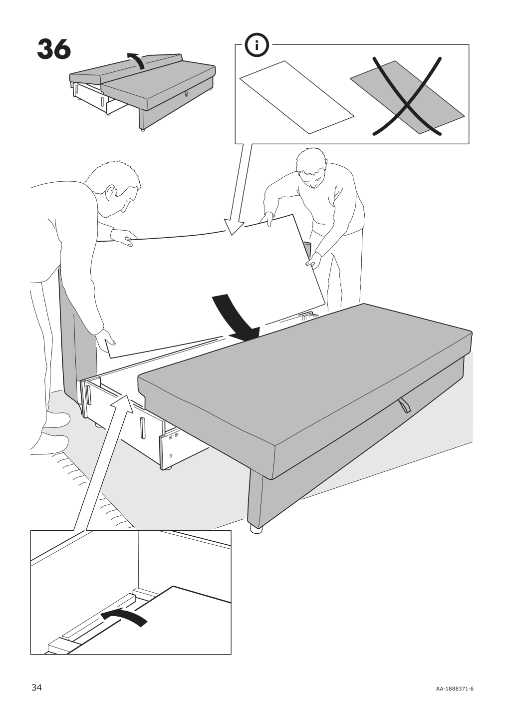 Assembly instructions for IKEA Holmsund sleeper sofa frame | Page 34 - IKEA HOLMSUND sleeper sofa 792.407.71