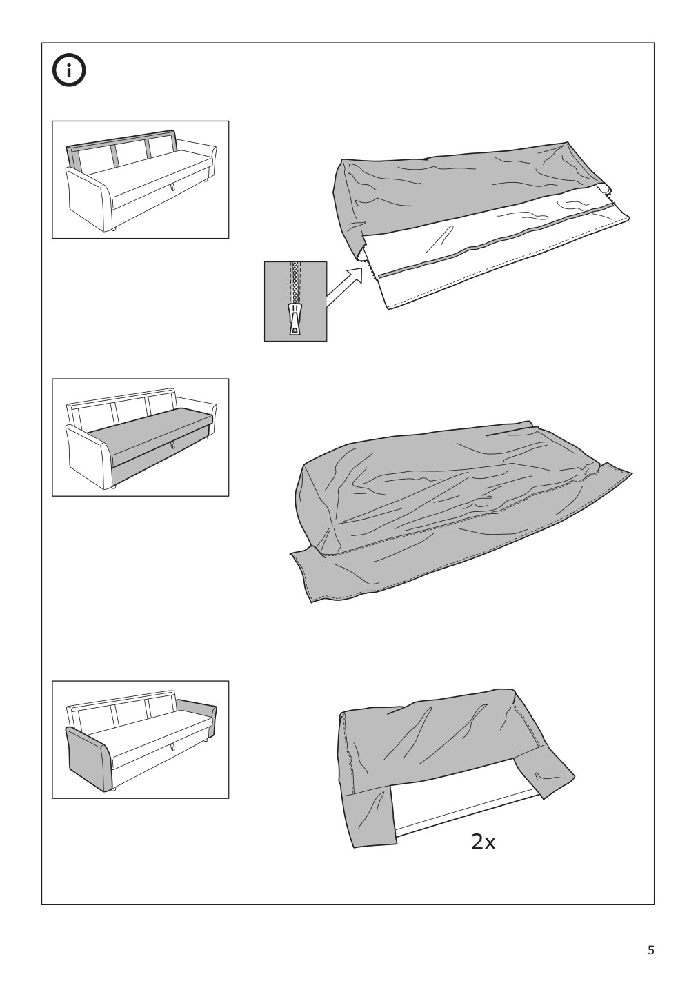 Assembly instructions for IKEA Holmsund sleeper sofa frame | Page 5 - IKEA HOLMSUND sleeper sofa 892.407.61