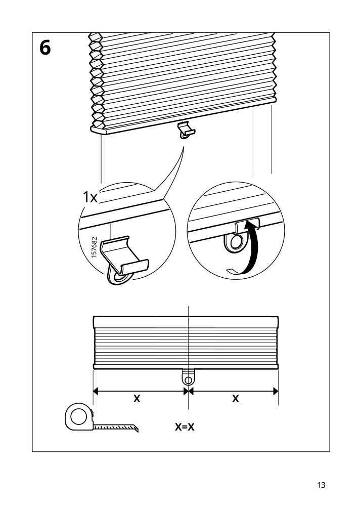 Assembly instructions for IKEA Hoppvals cellular blind beige | Page 13 - IKEA HOPPVALS cellular blind 405.670.72