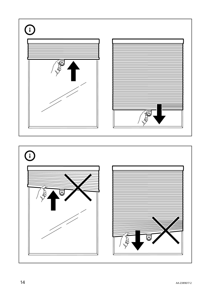 Assembly instructions for IKEA Hoppvals cellular blind beige | Page 14 - IKEA HOPPVALS cellular blind 405.670.72