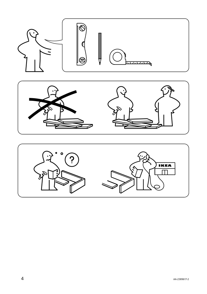 Assembly instructions for IKEA Hoppvals cellular blind beige | Page 4 - IKEA HOPPVALS cellular blind 405.670.72