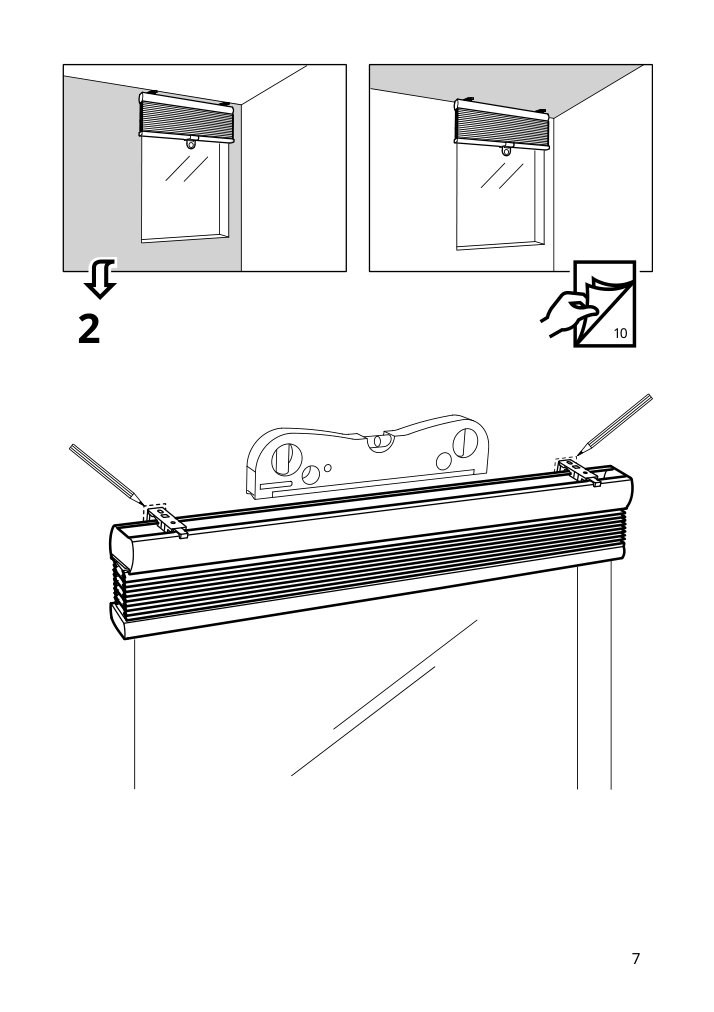 Assembly instructions for IKEA Hoppvals cellular blind beige | Page 7 - IKEA HOPPVALS cellular blind 405.670.72