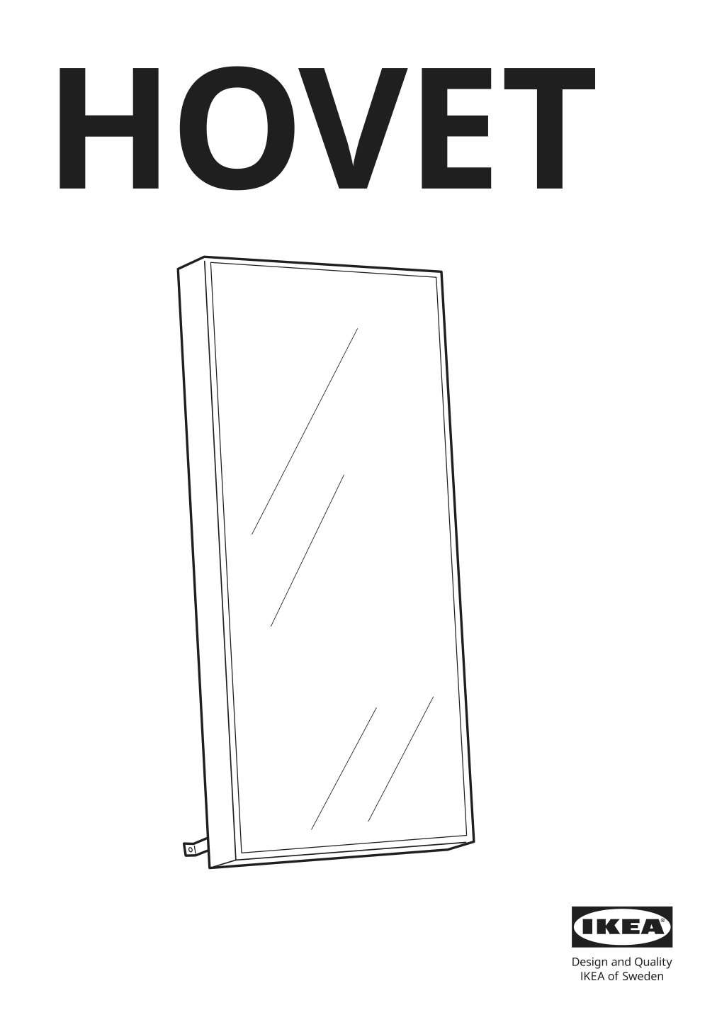 Assembly instructions for IKEA Hovet mirror black | Page 1 - IKEA HOVET mirror 705.159.15