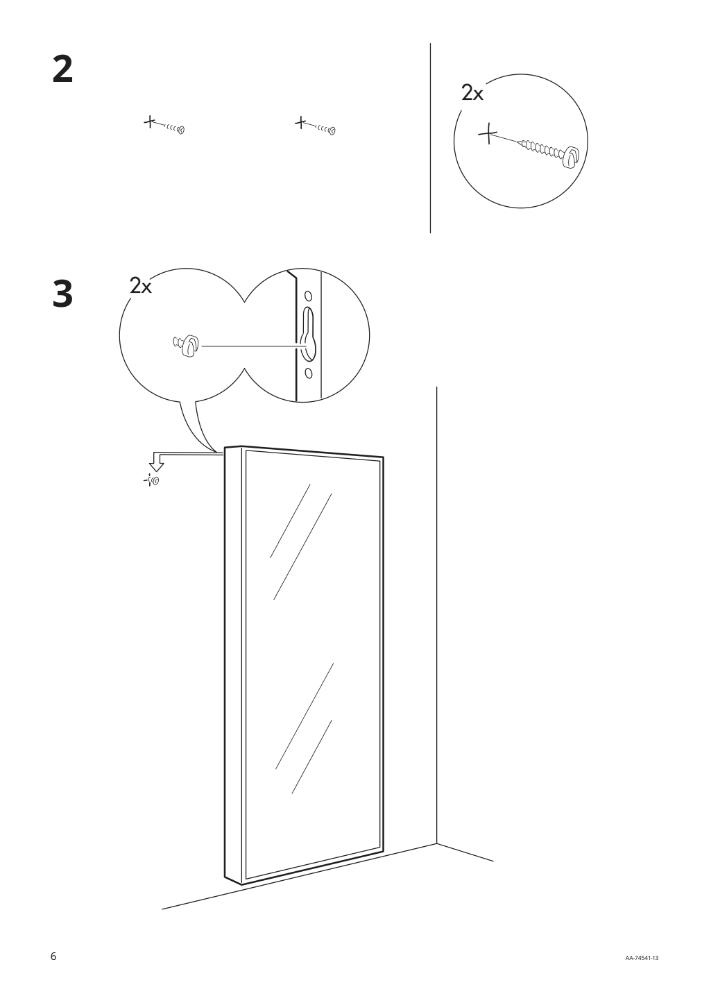 Assembly instructions for IKEA Hovet mirror black | Page 6 - IKEA HOVET mirror 705.159.15