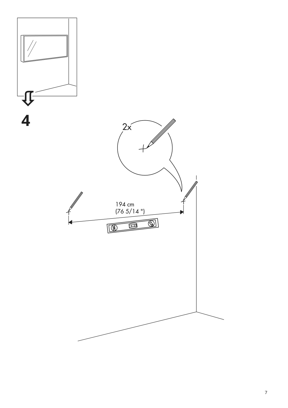 Assembly instructions for IKEA Hovet mirror black | Page 7 - IKEA HOVET mirror 705.159.15