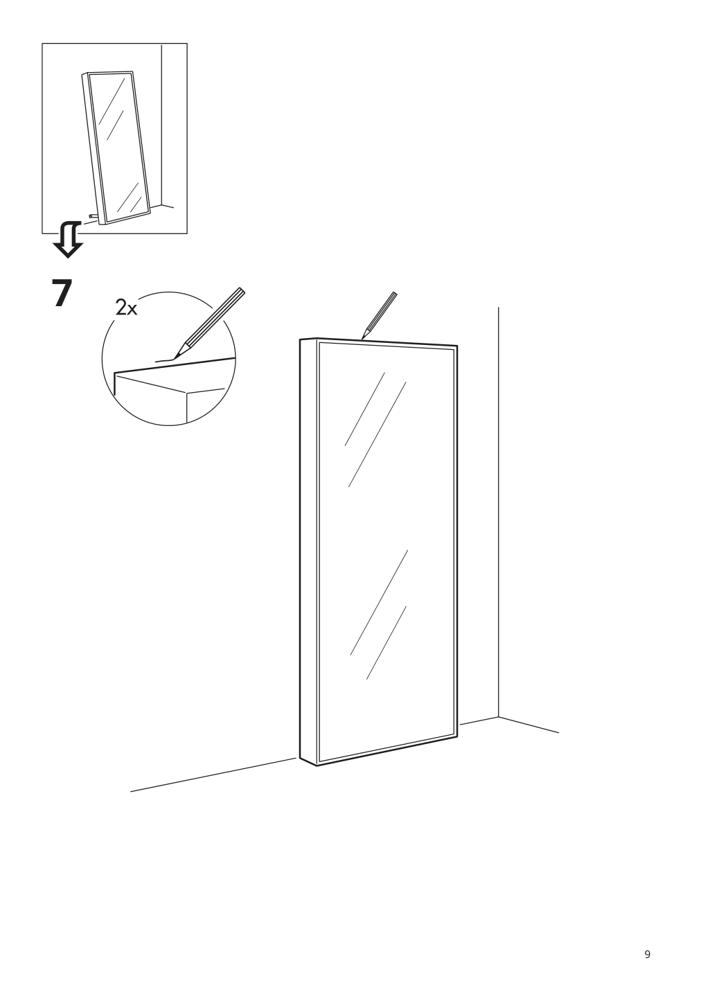 Assembly instructions for IKEA Hovet mirror black | Page 9 - IKEA HOVET mirror 705.159.15