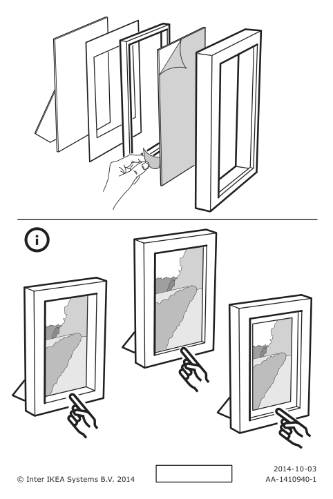 Assembly instructions for IKEA Hovsta frame birch effect | Page 1 - IKEA HOVSTA frame 903.657.45