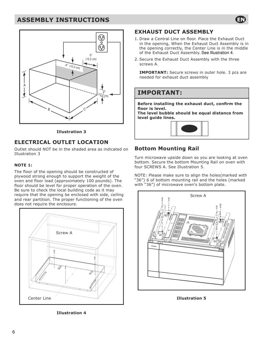 Assembly instructions for IKEA Huvudsaklig microwave trim kit black stainless steel | Page 6 - IKEA HUVUDSAKLIG built-in microwave 293.872.04