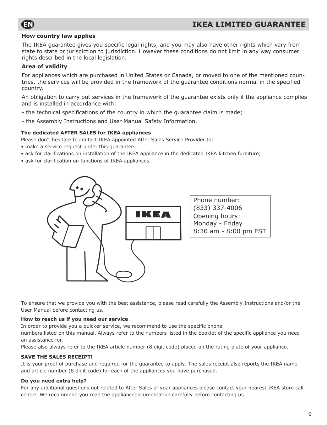 Assembly instructions for IKEA Huvudsaklig microwave trim kit black stainless steel | Page 9 - IKEA HUVUDSAKLIG built-in microwave 293.872.04