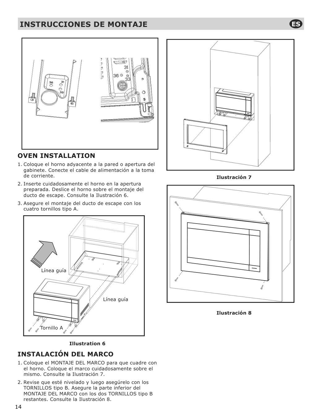 Assembly instructions for IKEA Huvudsaklig microwave trim kit stainless steel | Page 14 - IKEA HUVUDSAKLIG built-in microwave 293.872.23