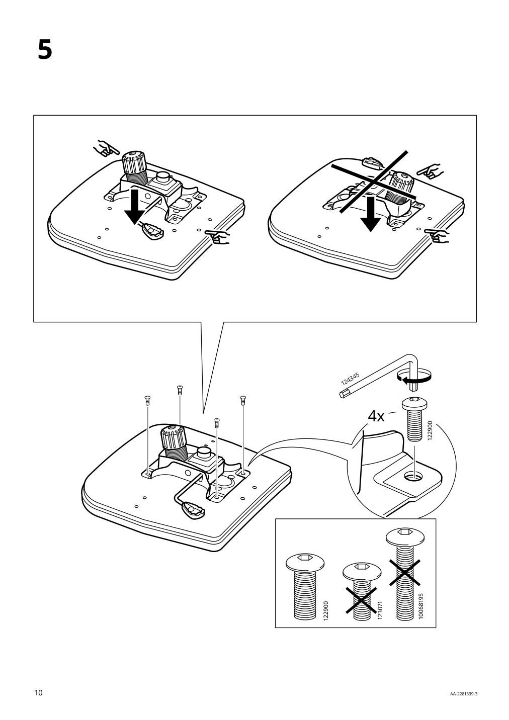 Assembly instructions for IKEA Huvudspelare gaming chair black | Page 10 - IKEA HUVUDSPELARE gaming desk and chair 894.909.48