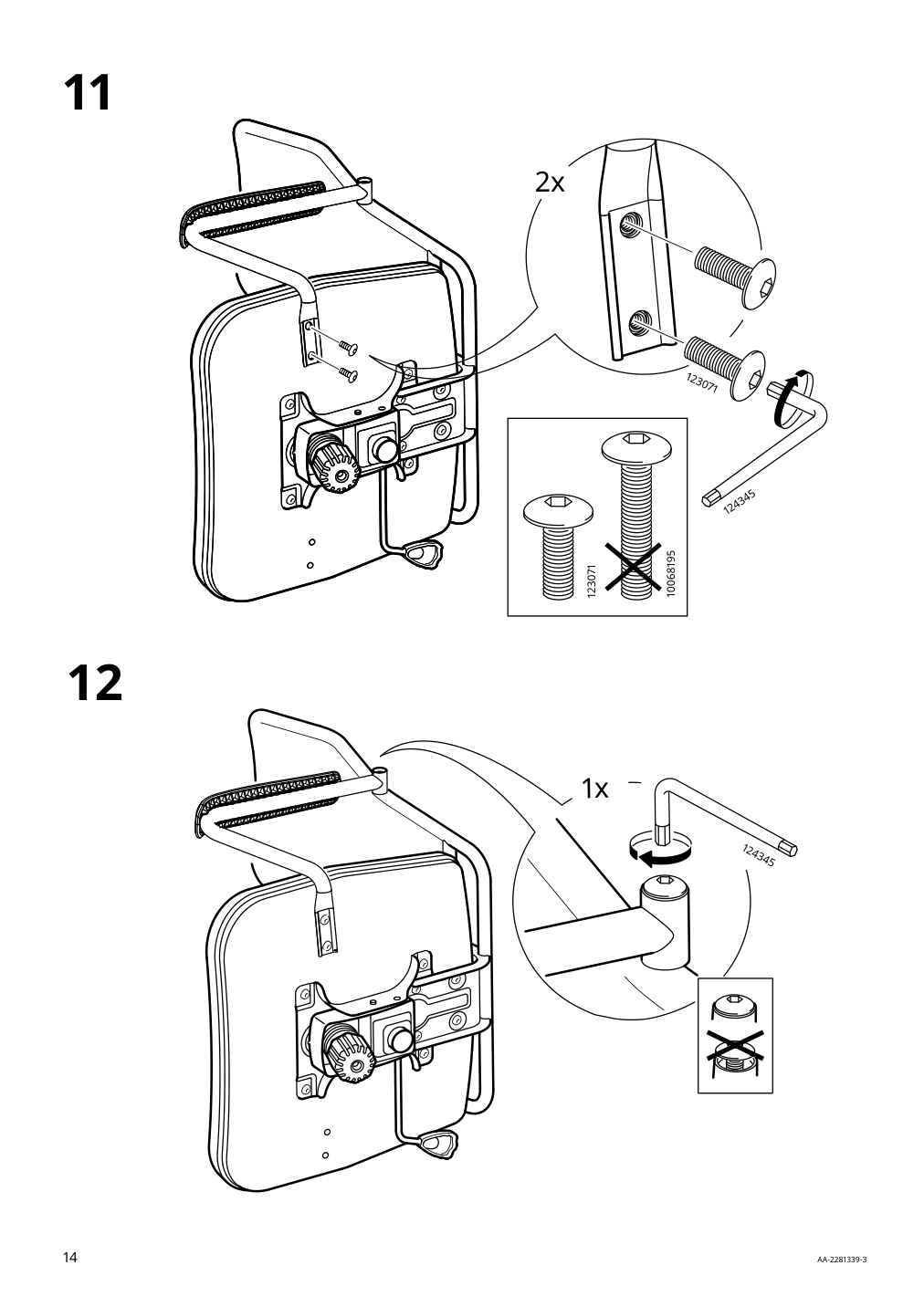 Assembly instructions for IKEA Huvudspelare gaming chair black | Page 14 - IKEA HUVUDSPELARE gaming chair 905.076.03