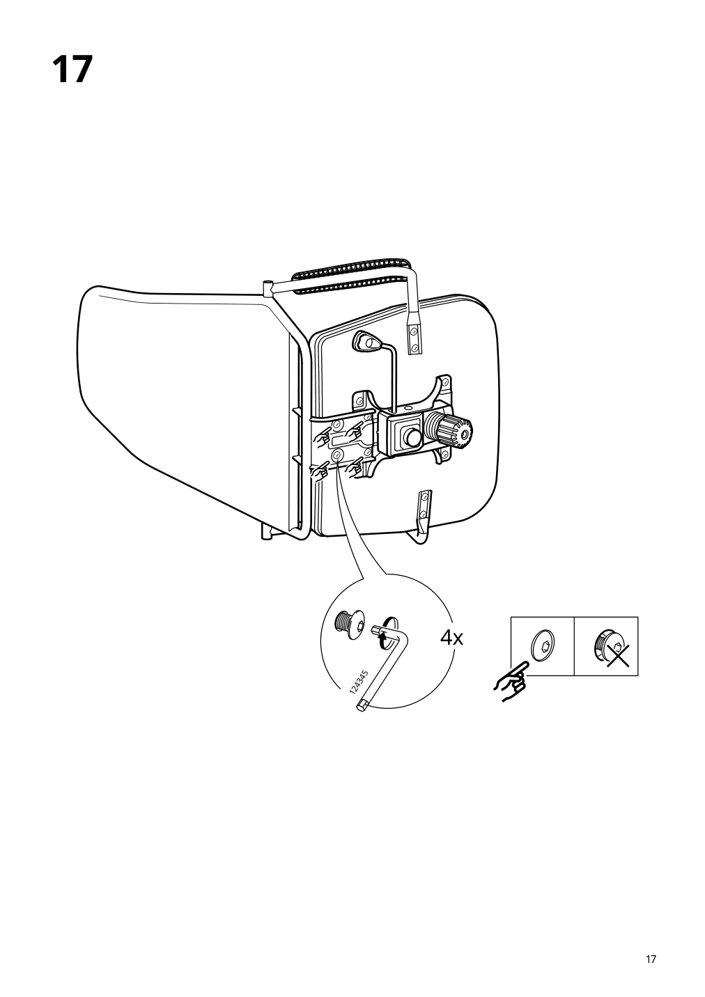 Assembly instructions for IKEA Huvudspelare gaming chair black | Page 17 - IKEA HUVUDSPELARE gaming desk and chair 894.909.48