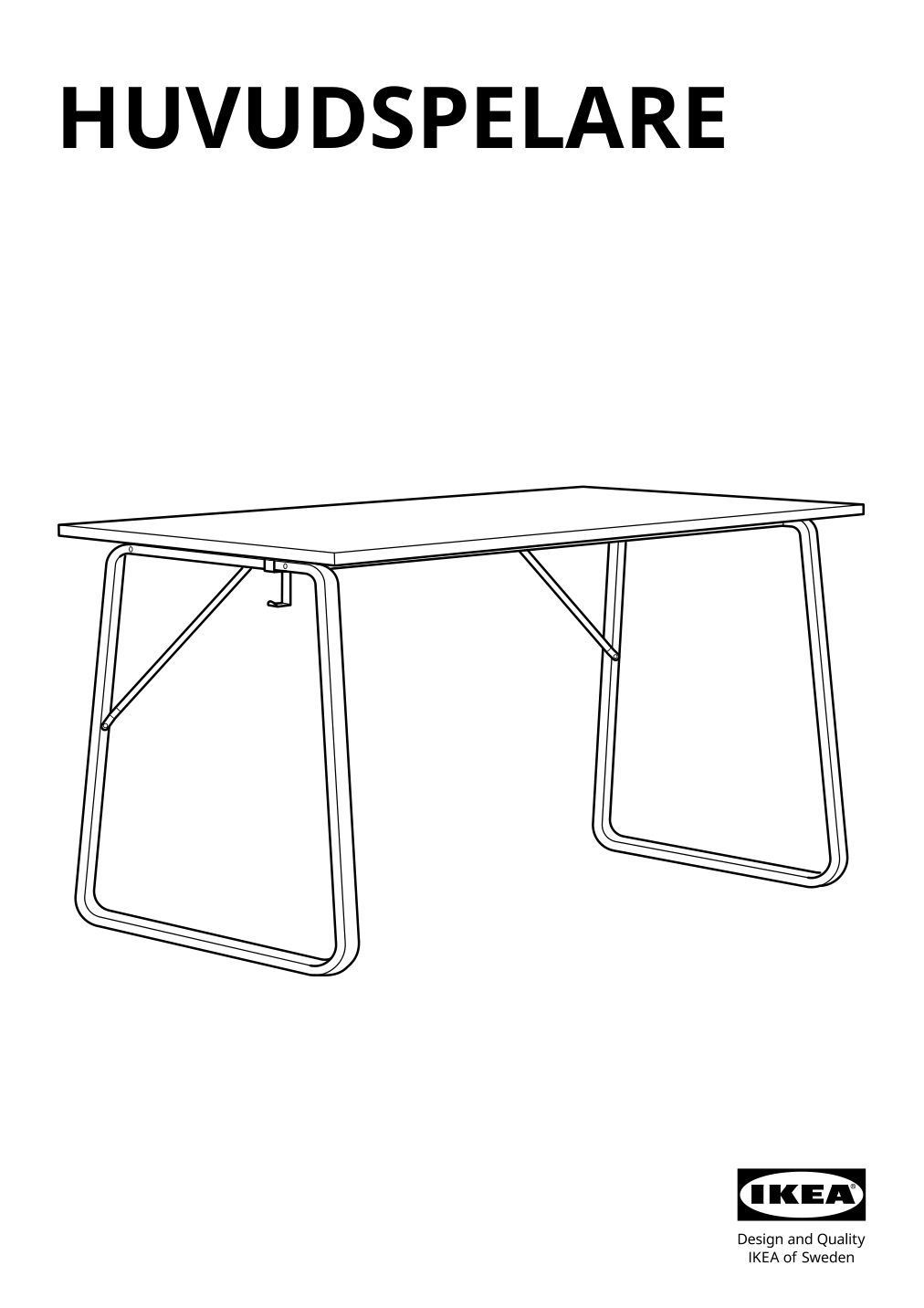 Assembly instructions for IKEA Huvudspelare gaming desk beige | Page 1 - IKEA HUVUDSPELARE / UTESPELARE gaming desk and chair 694.927.69