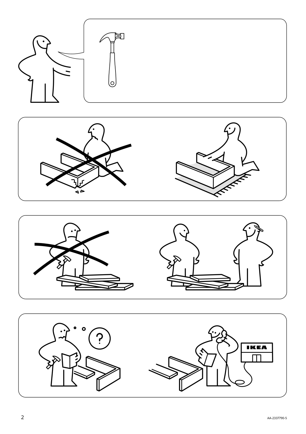 Assembly instructions for IKEA Huvudspelare gaming desk black | Page 2 - IKEA HUVUDSPELARE gaming desk 905.391.66