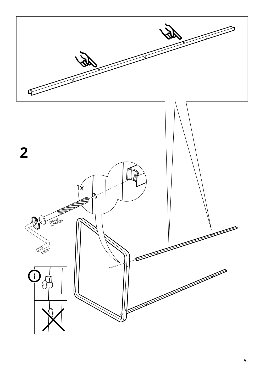 Assembly instructions for IKEA Huvudspelare gaming desk black | Page 5 - IKEA HUVUDSPELARE / MATCHSPEL gaming desk and chair 394.909.60