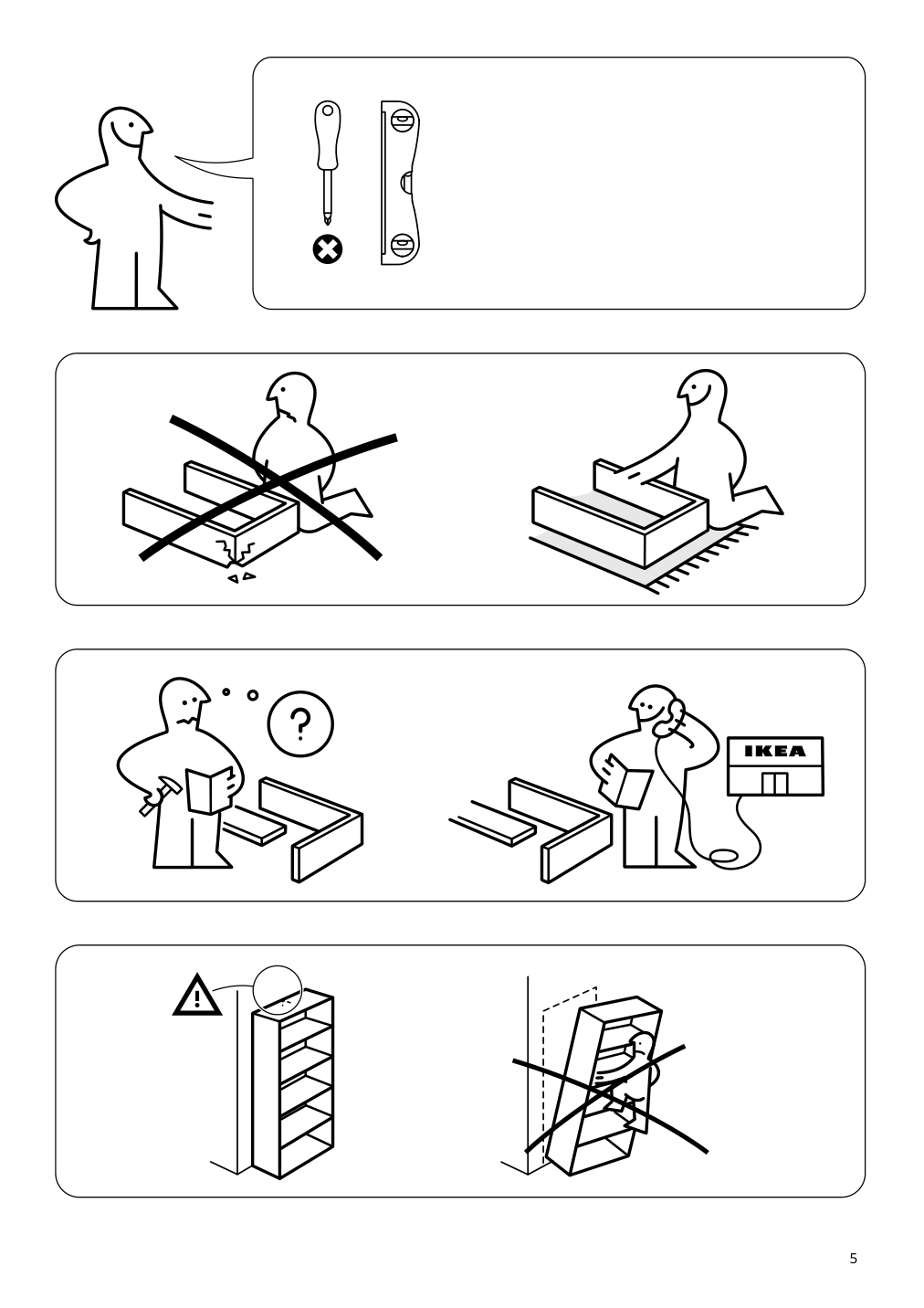 Assembly instructions for IKEA Hyllis shelf unit indoor outdoor | Page 5 - IKEA HYLLIS shelf unit, indoor/outdoor 994.015.55