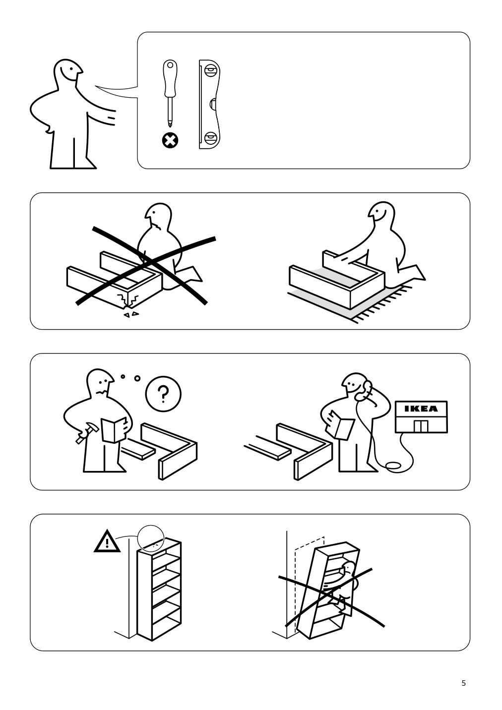 Assembly instructions for IKEA Hyllis shelf unit indoor outdoor | Page 5 - IKEA HYLLIS shelf unit, indoor/outdoor 994.015.55