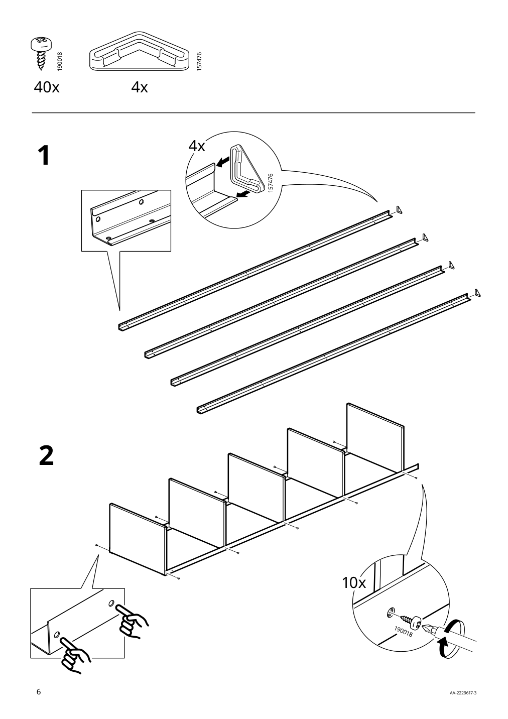 Assembly instructions for IKEA Hyllis shelf unit indoor outdoor | Page 6 - IKEA HYLLIS shelf unit 204.885.04