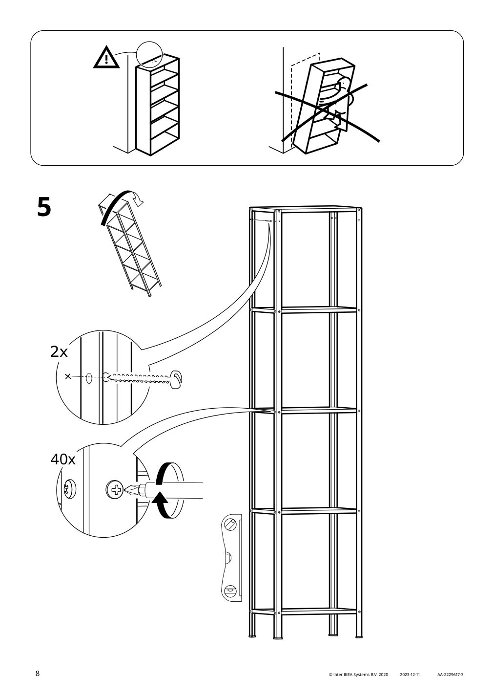 Assembly instructions for IKEA Hyllis shelf unit indoor outdoor | Page 8 - IKEA HYLLIS shelf unit, indoor/outdoor 994.015.55