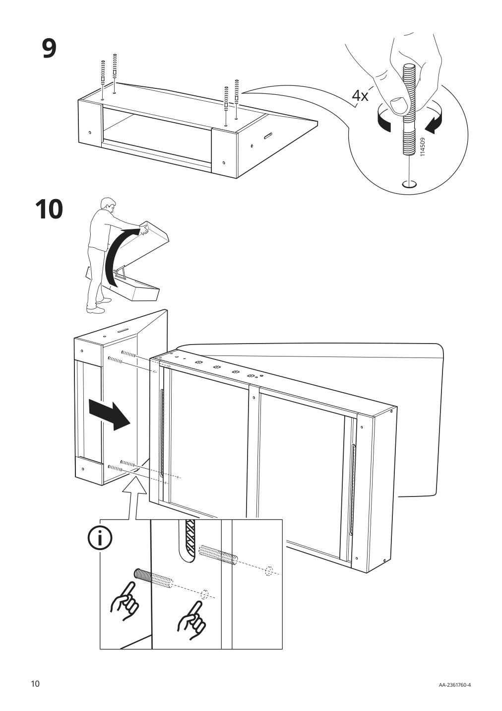 Assembly instructions for IKEA Hyltarp frame 3 seat sofa w chaise | Page 10 - IKEA HYLTARP sofa w chaise, right 895.149.92