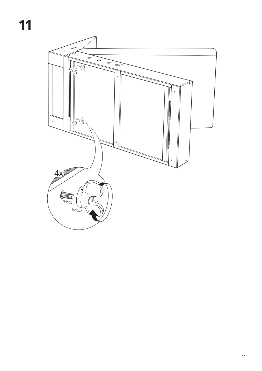 Assembly instructions for IKEA Hyltarp frame 3 seat sofa w chaise | Page 11 - IKEA HYLTARP sofa w chaise, left 995.149.58