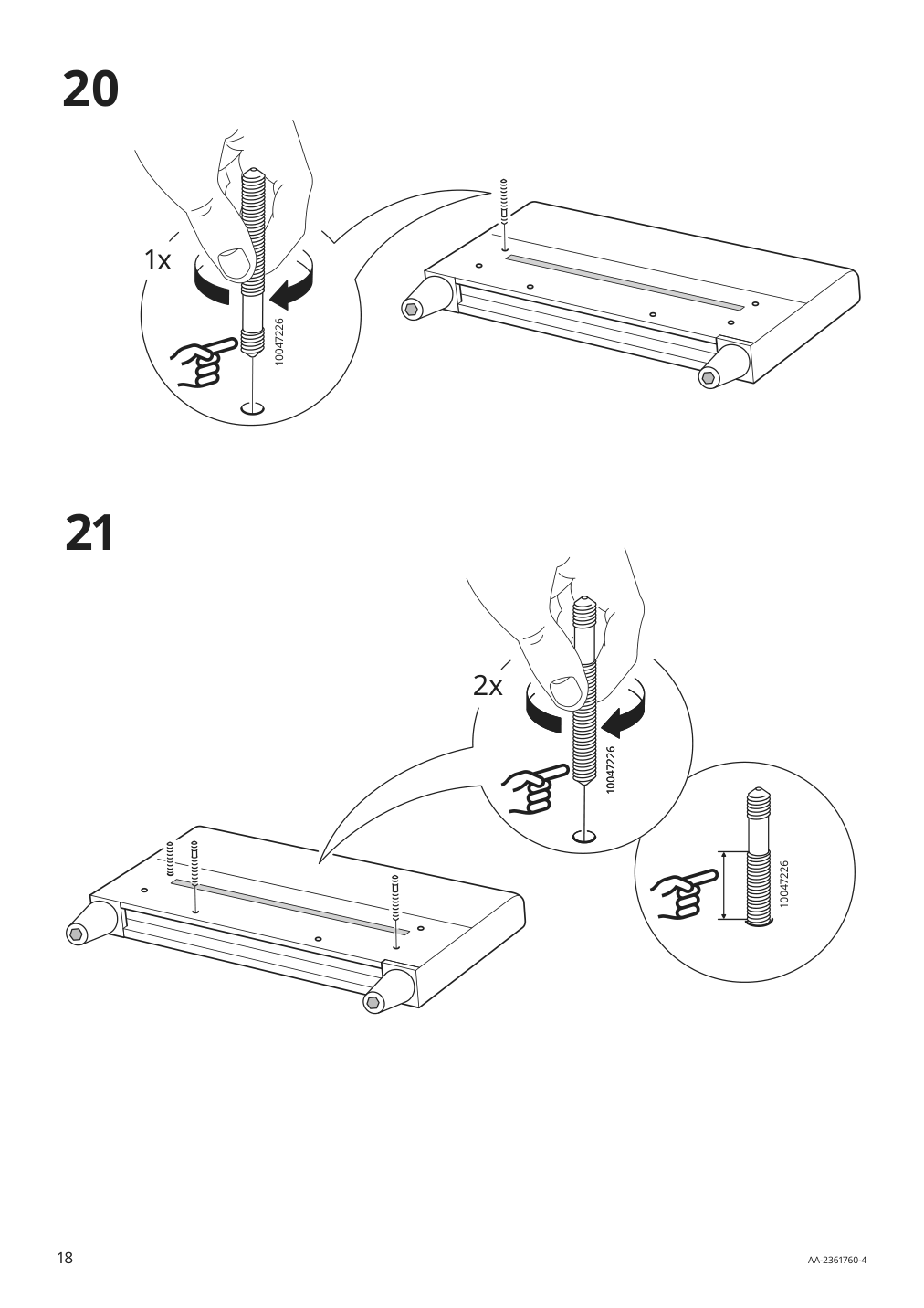 Assembly instructions for IKEA Hyltarp frame 3 seat sofa w chaise | Page 18 - IKEA HYLTARP sofa w chaise, right 795.149.97