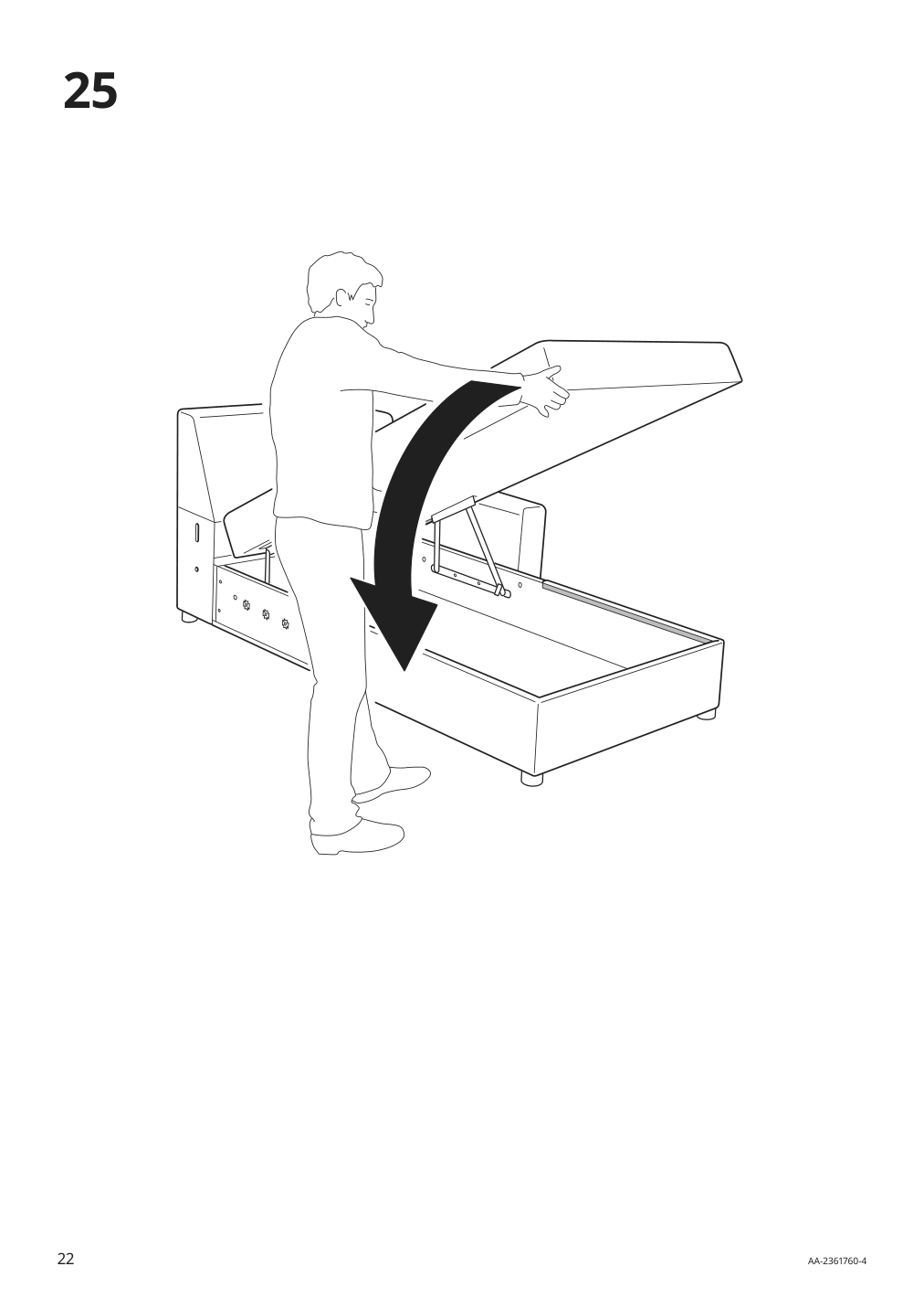 Assembly instructions for IKEA Hyltarp frame 3 seat sofa w chaise | Page 22 - IKEA HYLTARP sofa w chaise, right 895.149.92