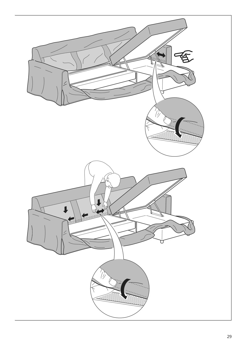 Assembly instructions for IKEA Hyltarp frame 3 seat sofa w chaise | Page 29 - IKEA HYLTARP sofa w chaise, left 995.149.58