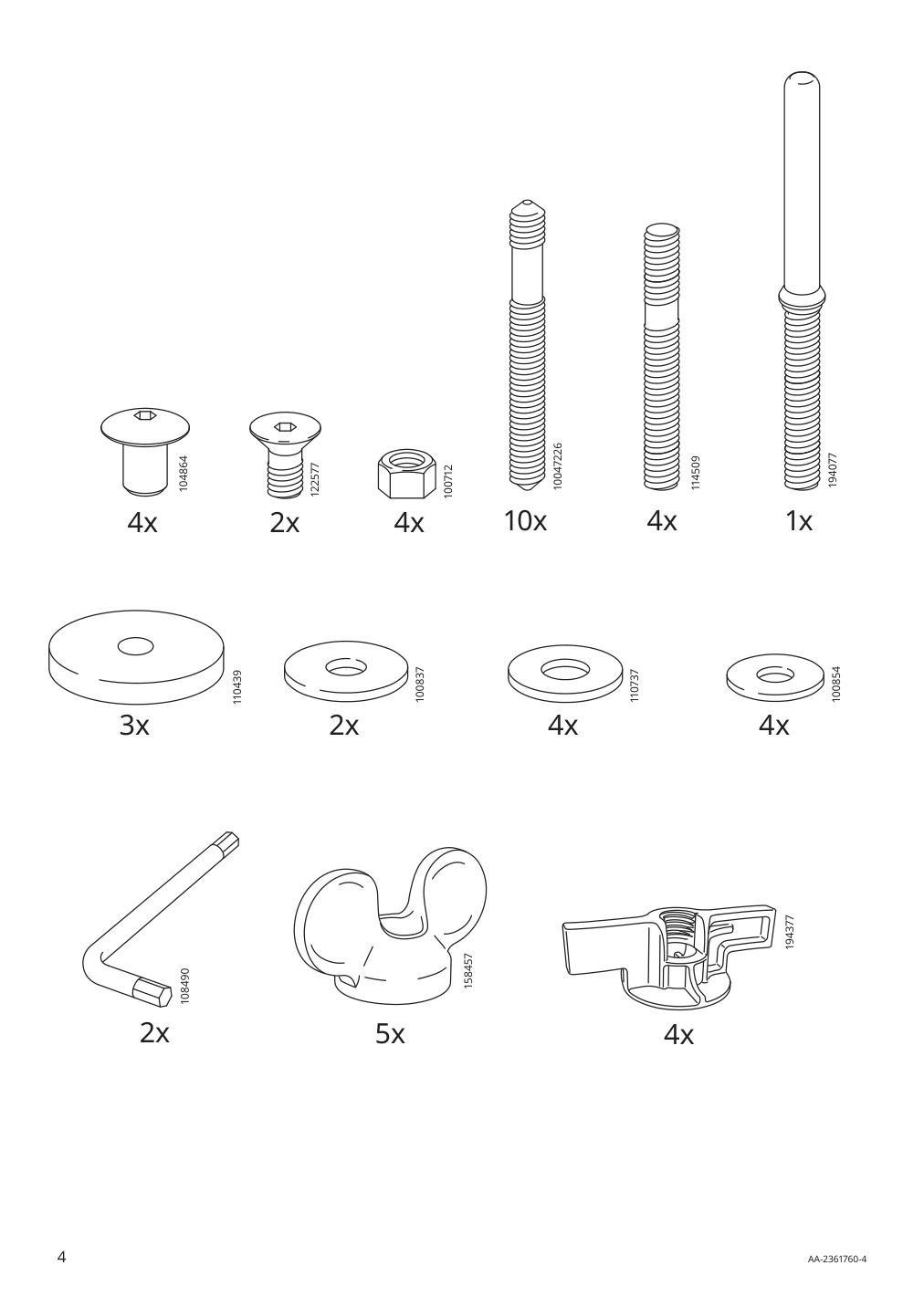 Assembly instructions for IKEA Hyltarp frame 3 seat sofa w chaise | Page 4 - IKEA HYLTARP sofa w chaise, left 695.150.25