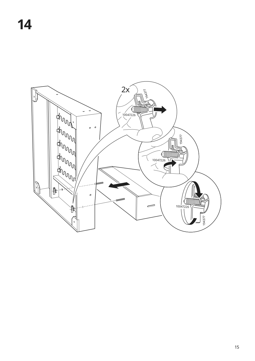 Assembly instructions for IKEA Hyltarp frame for corner sectional 4 seat | Page 15 - IKEA HYLTARP sectional, 4-seat corner 195.148.20