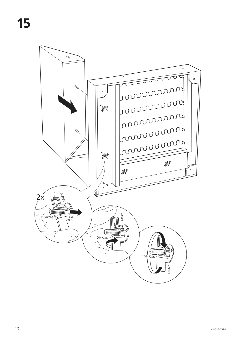 Assembly instructions for IKEA Hyltarp frame for corner sectional 4 seat | Page 16 - IKEA HYLTARP sectional, 4-seat corner 295.148.48