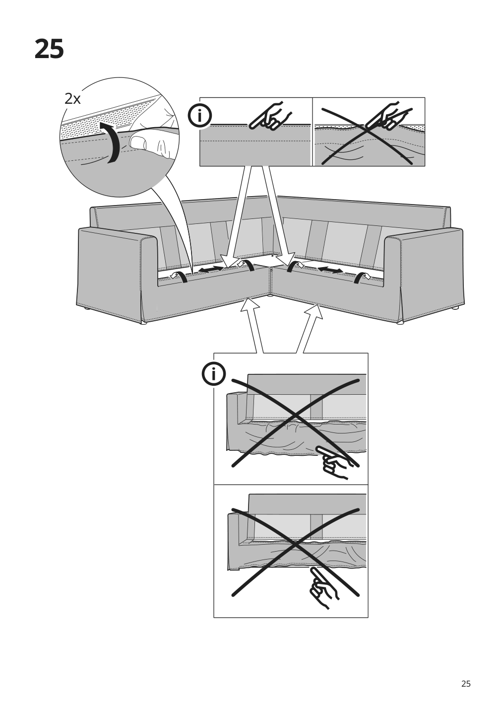 Assembly instructions for IKEA Hyltarp frame for corner sectional 4 seat | Page 25 - IKEA HYLTARP sectional, 4-seat corner 194.895.71