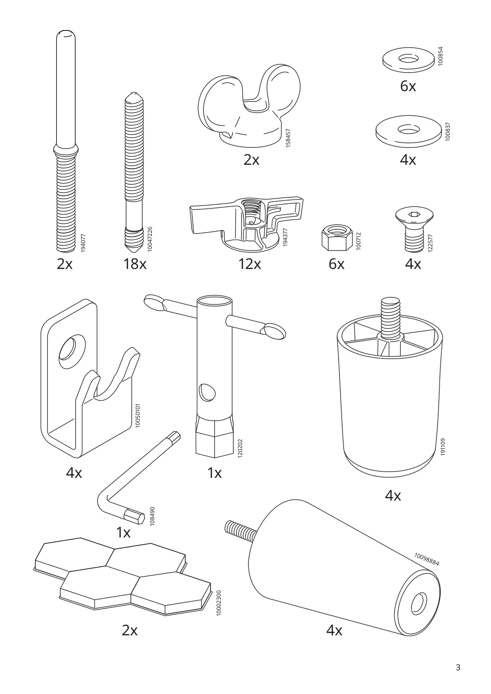 Assembly instructions for IKEA Hyltarp frame for corner sectional 4 seat | Page 3 - IKEA HYLTARP sectional, 4-seat corner 194.895.71